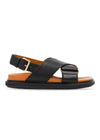 Marnis FUSSBETT SHOE - Black/Earth Of Siena. Køb sandaler her.