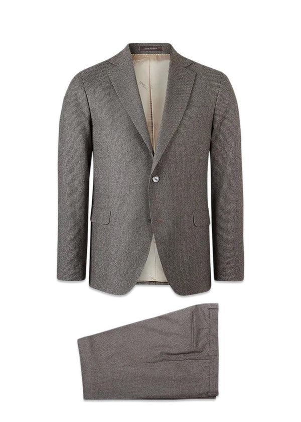 Oscar Jacobsons Fogerty Denz Suit - Beige Melange. Køb jakkesæt her.
