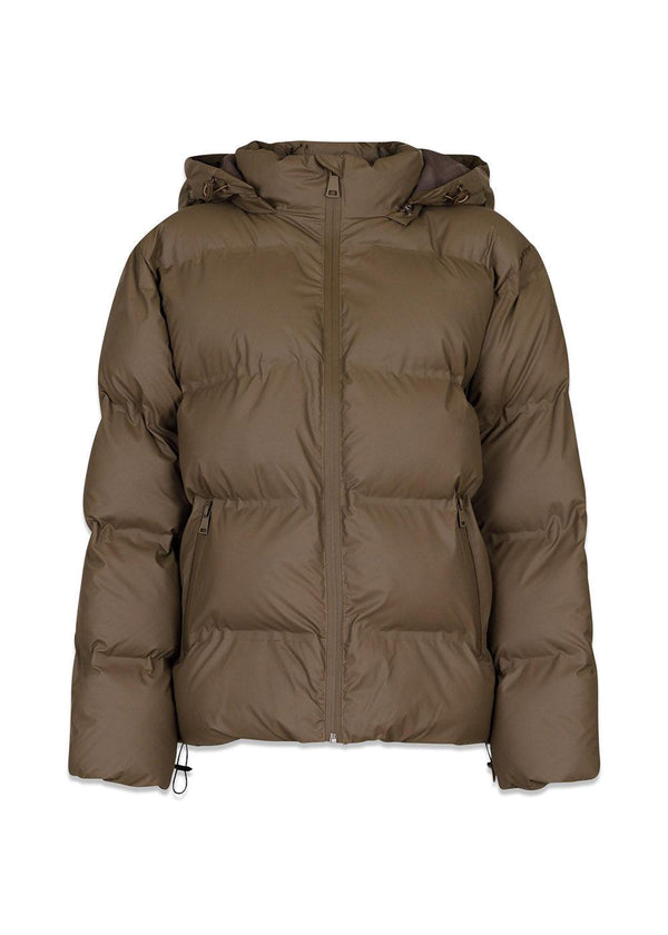 Neo Noir Fox C pufferjack - donker taupe. Koop hier donsjassen.