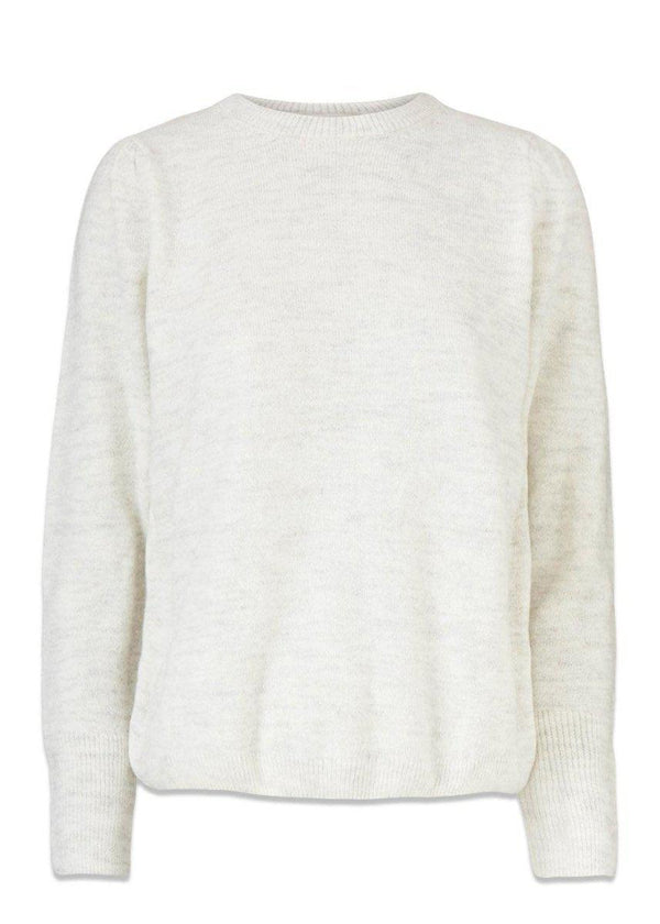 Modströms Gunhilda o-neck - Off White. Køb strik her.