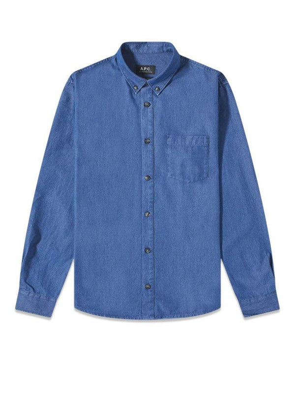 A.P.C's Harry - Indigo. Køb shirts her.