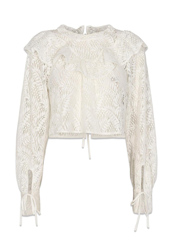 The Garments Havana Blouse - Cream. Køb blouses her.