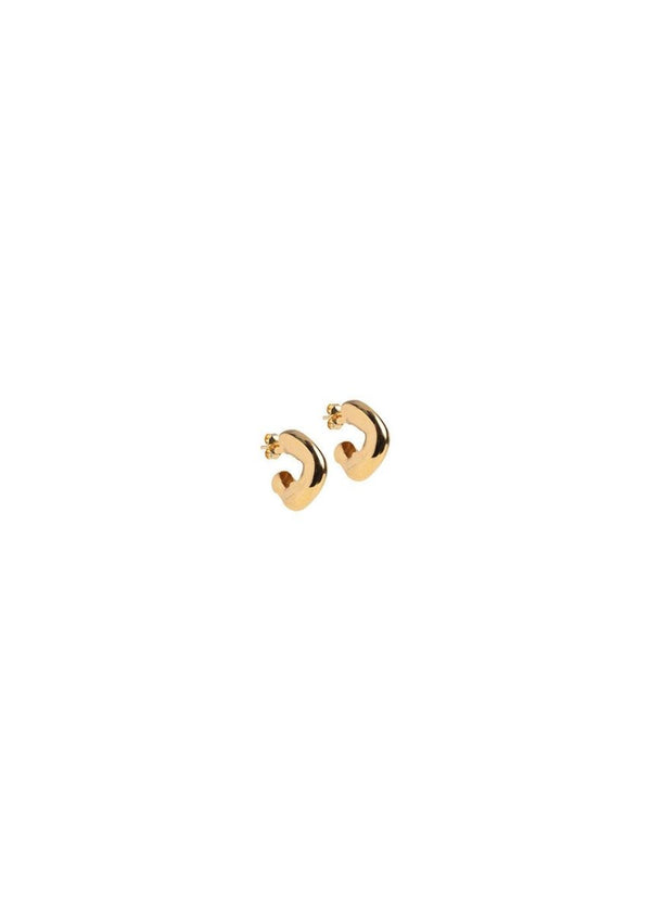 ENAMEL Copenhagens Hoops, Gianna - 18K Gold-Plated Sterling Silver. Køb øreringe her.