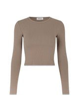 Modströms IgorMD LS crop top - Spring Stone. Køb toppe her.