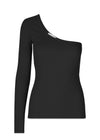 Modströms IgorMD LS-top met één schouder - Zwart. Koop hier topjes.
