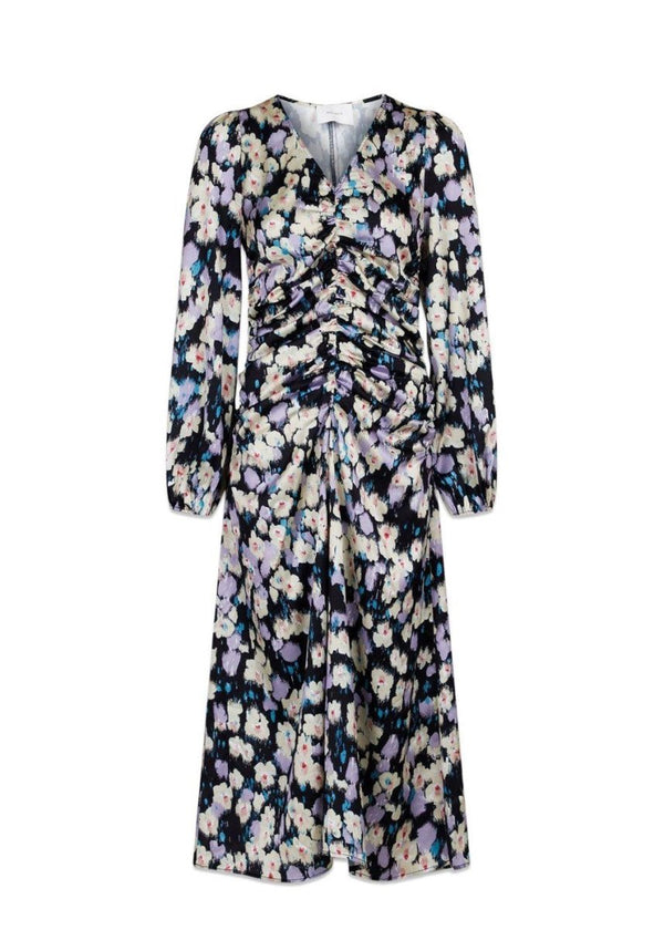 Neo Noirs Jess Graphic Botanic Dress - Lavender. Køb kjoler her.