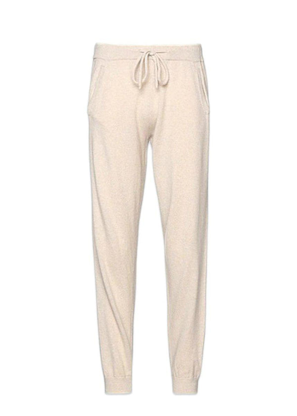 Daniele Fiesolis Joggin Knit Pants - Panna. Køb bukser her.