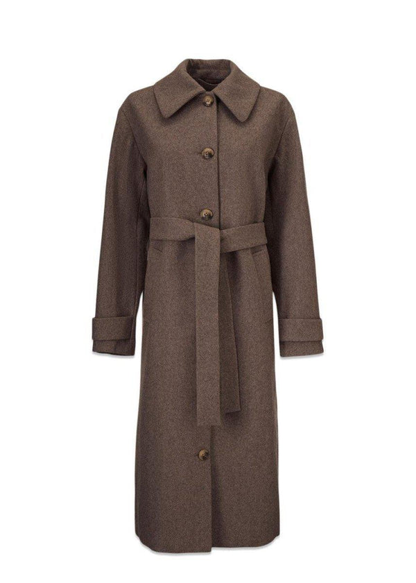 Modströms Karina coat - Satellite Melange. Køb frakker her.