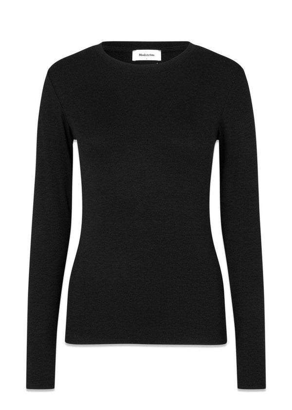 Modströms KrownMD LS o-neck - Black. Køb toppe her.