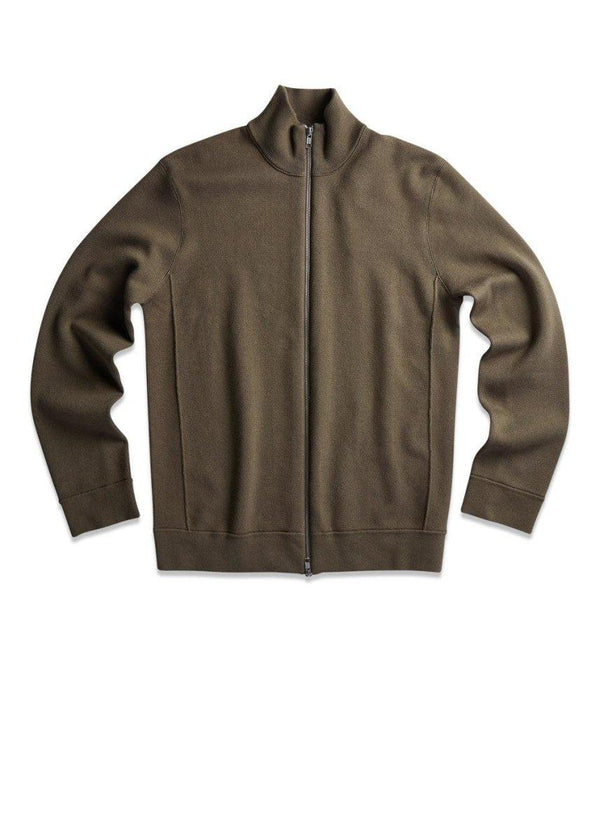 Nn. 07s Luis Full Zip 6430 - Army. Køb strik her.