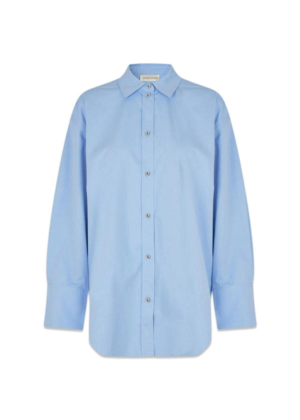 Stine Goyas Mia Solid - Hydrangea. Køb shirts her.