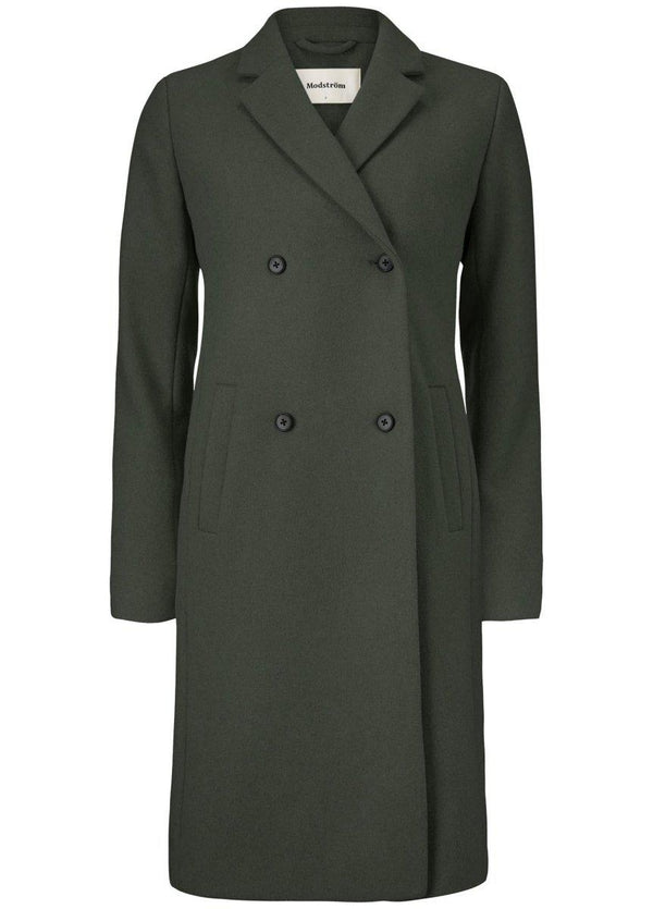Modströms Odelia coat - Empire Green. Køb vinterjakker her.