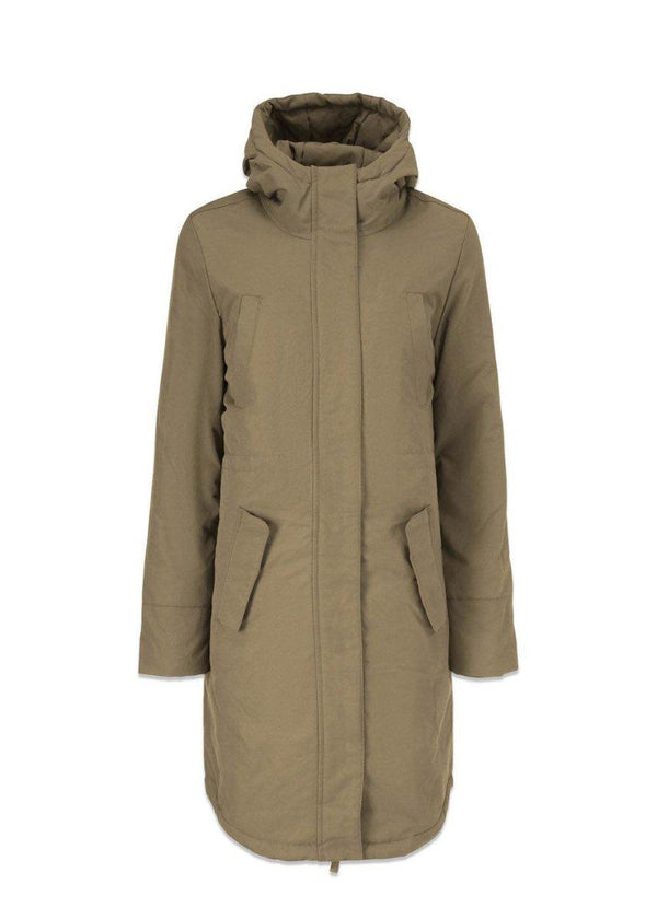 Modströms Patricia coat - Woodland Brown. Køb frakker her.