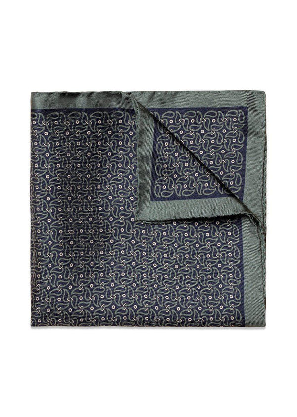 Etons Pocket Square - Mid Green. Køb scarf her.