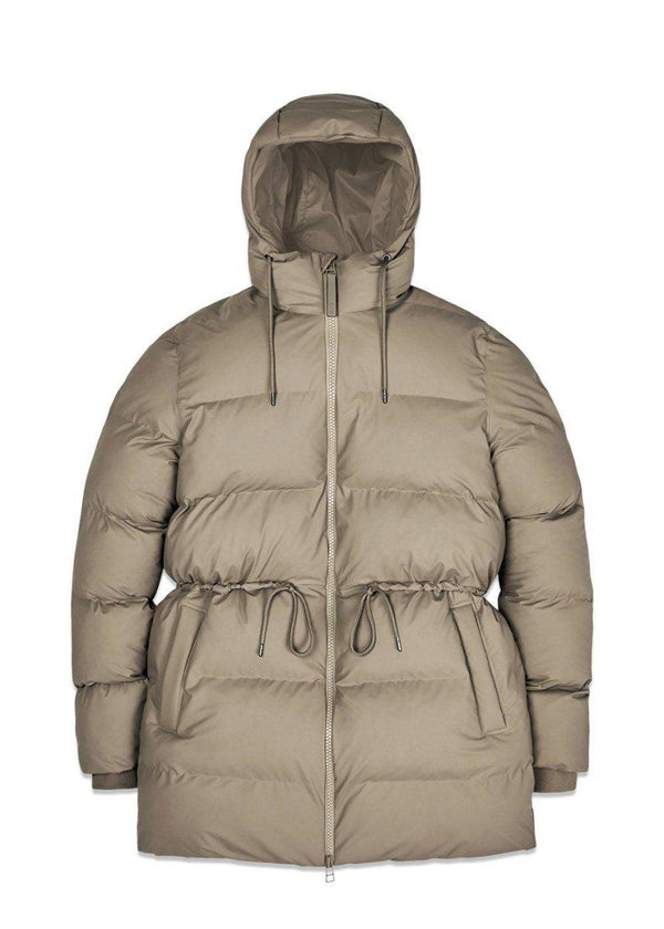 Rains' Puffer W Jacket - Taupe. Køb dunjakker||regnjakker||vinterjakker her.
