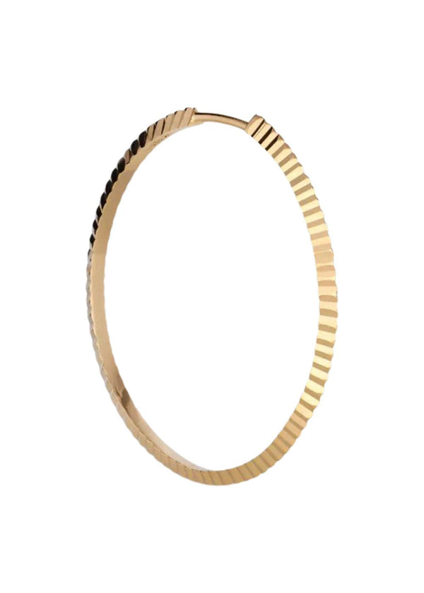 Jane Kønigs Reflection Midi hoop - Gold-Plated. Køb øreringe her.