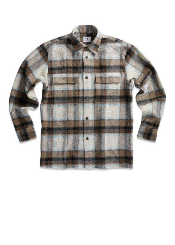 Nn. 07s Sean 5265 - Khaki Check. Køb shirts her.