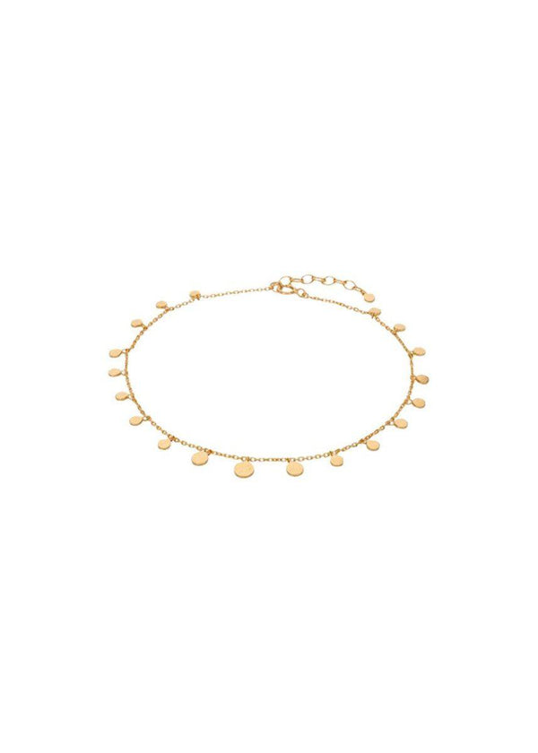 Pernille Corydons Sheen Anklet Adj. 23-26 cm - Gold. Køb smykker her.
