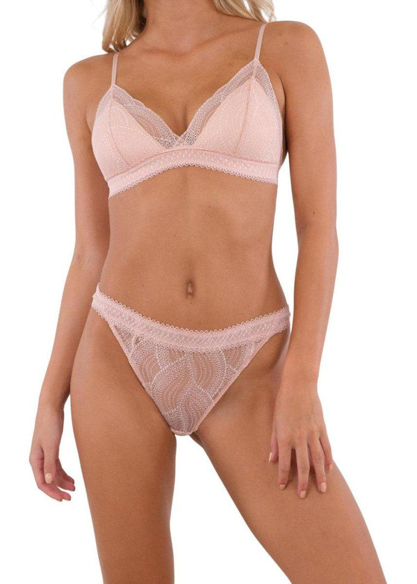 Neo Noirs Skin Apple Bra - Dusty Rose. Køb undertøj her.