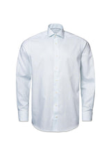 Eton's slank Oxford gestreept overhemd - blauw. Koop hier overhemden.