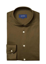 Etons Slim-Pique - Green. Køb shirts her.