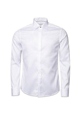 Eton's Slim - Twill Smoking - Wit. Koop hier overhemden.
