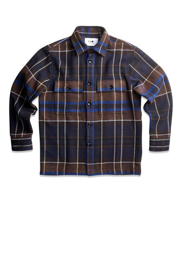 Nn. 07s Soren 5351 - Brown Check. Køb shirts her.