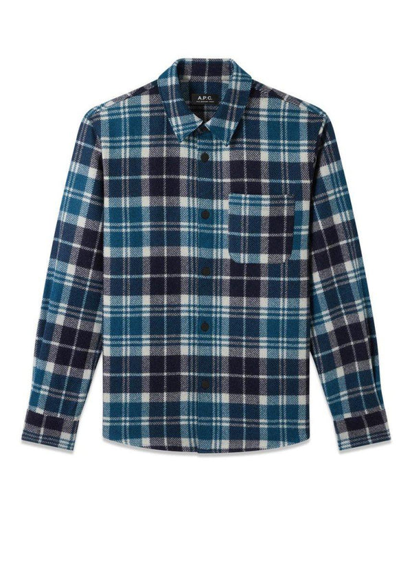 A.P.C's Surchemise Trek - Vert Sapin. Køb shirts her.