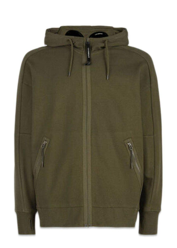 C.P. Companys Sweatshirts Hooded Open - Ivy Green. Køb hoodies her.