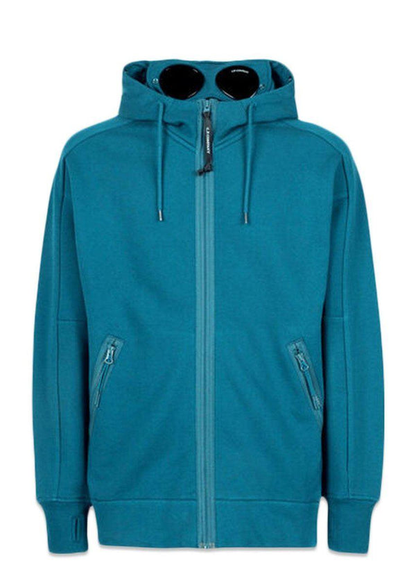 C.P. Companys Sweatshirts Hooded Open - Shaded Spru. Køb hoodies her.