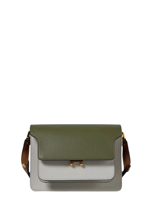 Marnis TRUNK BAG - Olive+Pelican+Goldbrown. Køb skuldertasker her.