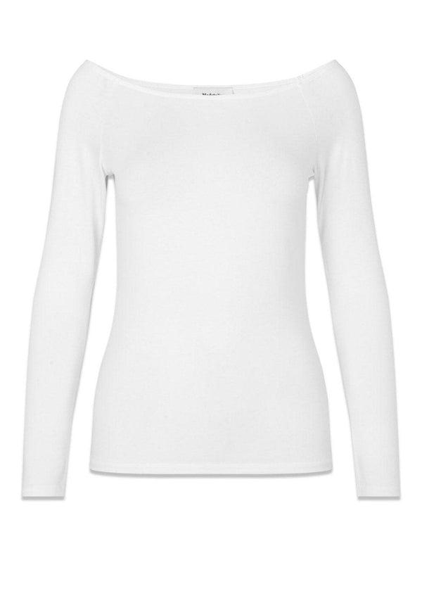 Modströms Tansy LS top - White. Køb toppe her.