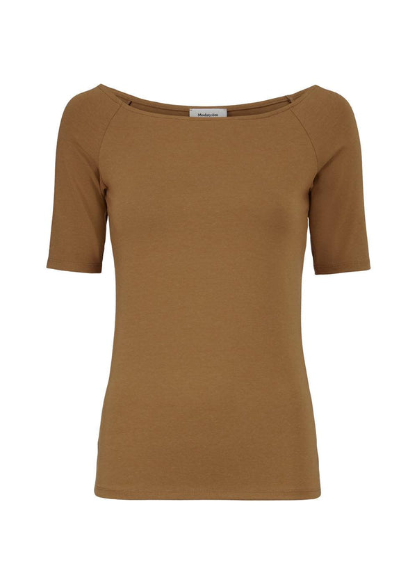 Modströms Tansy top - Brown Oak. Køb t-shirts her.
