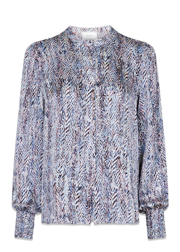 Neo Noirs UDG Kala Ditsy Multi Blouse - Blue. Køb shirts her.