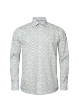 Eton's poplin slim overhemd met parapluprint - lichtblauw. Koop hier overhemden.