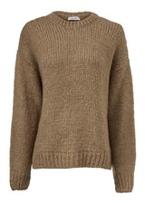 Modströms Valentia o-neck - Camel. Køb strik her.