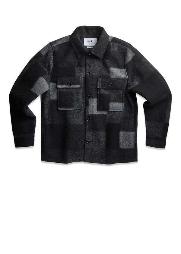 Nn. 07s Wilas 8267 - Dark Grey Check. Køb shirts her.