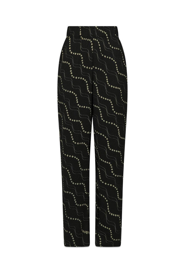 Neo Noirs Winnie Flower Stripe Pants - Black. Køb bukser her.
