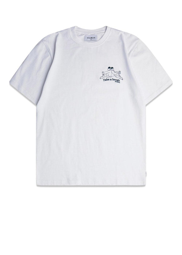Woodbirds Yuri Break Tee - White. Køb t-shirts her.
